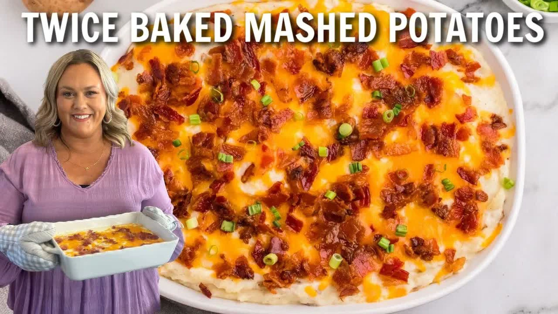 DRH42-How to Make Twice Baked Mashed Potatoes The Best Side Dish Recipe - Diary of a Real Housewife