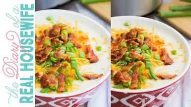 DRH48-Crock-Pot Potato Soup The Diary of a Real Housewife - Diary of a Real Housewife