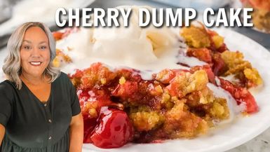 DRH66-Cherry Dump Cake Super Simple and Just 4 Ingredients - Diary of a Real Housewife