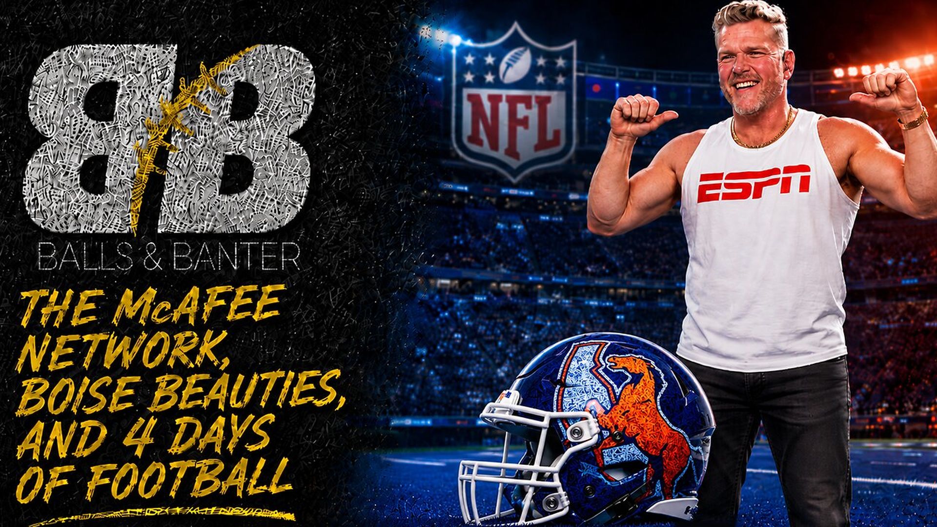 DBS14-Pat McAfee Boises Epic Helmets Rookie of the Year Debate Football All Weekend - Drew Berquist