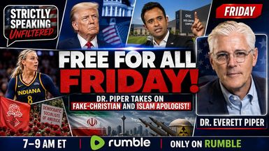 SSU63-Free For All Friday AndDr Piper takes apart Islam apologist - Strictly Speaking Unfiltered with Bob Frantz