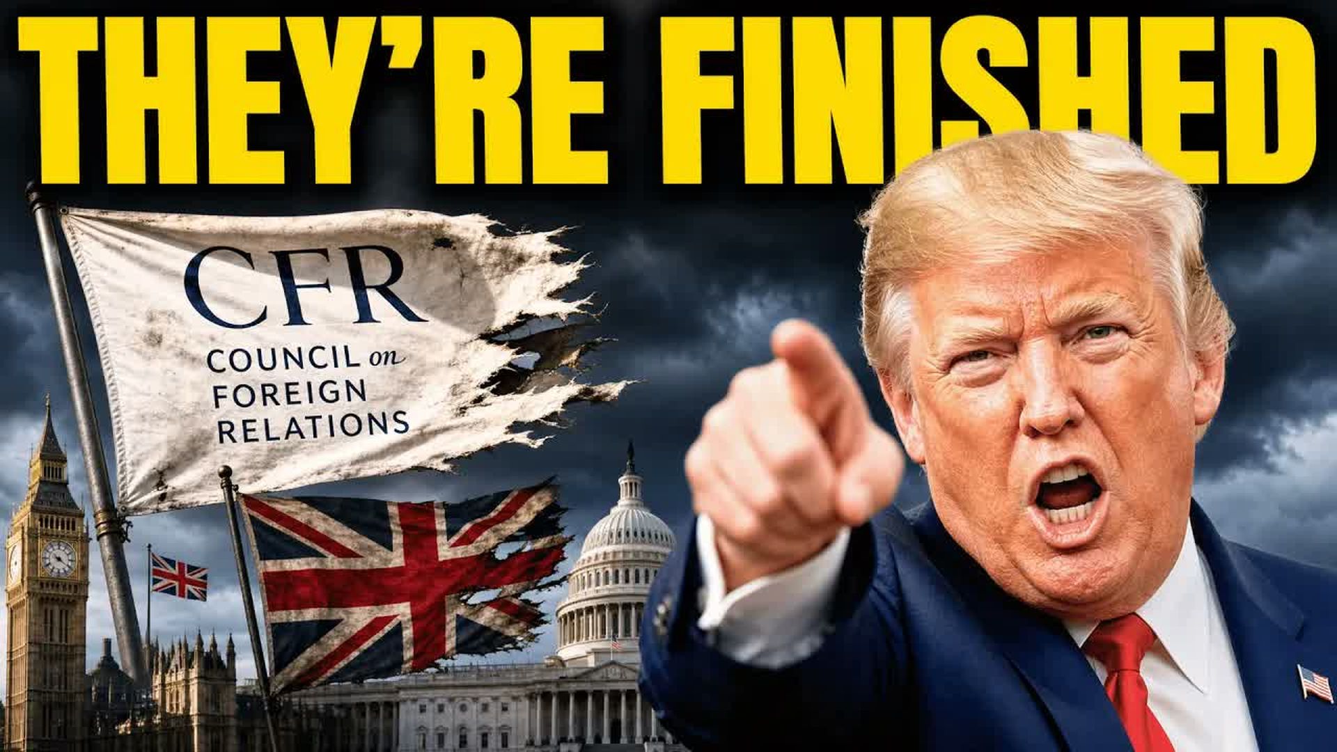 PU41-CFR WAVES WHITE FLAG - Trump Just Killed Britain s 100-Year American Project - Promethean Updates