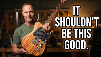 SG12-This Telecaster Deserved Better Trash Wood Re Neck - Skinner Guitars