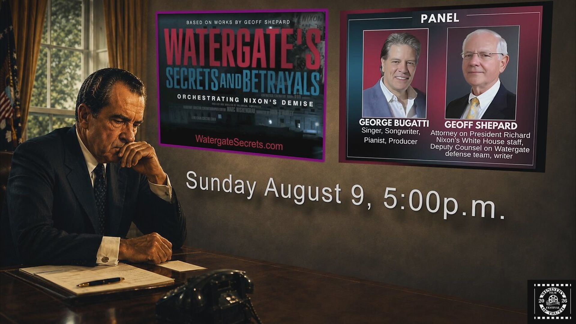 JBSRB11-WATERGATES Secrets Betrayals-PANEL-Ministry of Truth Aug 9 2026 - John Birch Society - Richardson Business Meetings