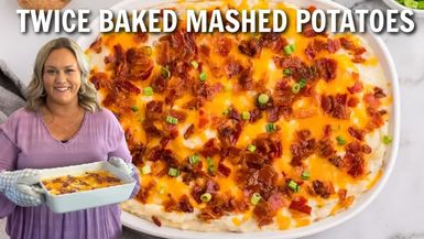 DRH42-How to Make Twice Baked Mashed Potatoes The Best Side Dish Recipe - Diary of a Real Housewife