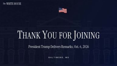TWH354-President Trump Delivers Remarks Oct. 6 2026 - The White House