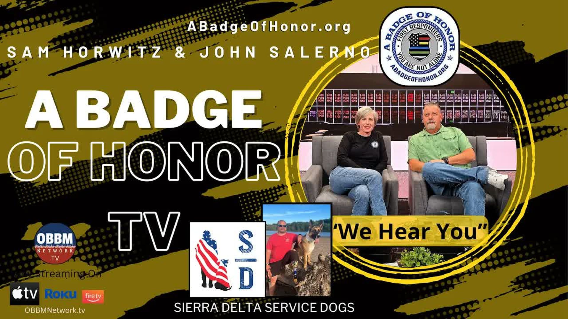 BOH179-Sierra Delta - A New Kind of Veteran Service Dog Organization - A Badge of Honor TV