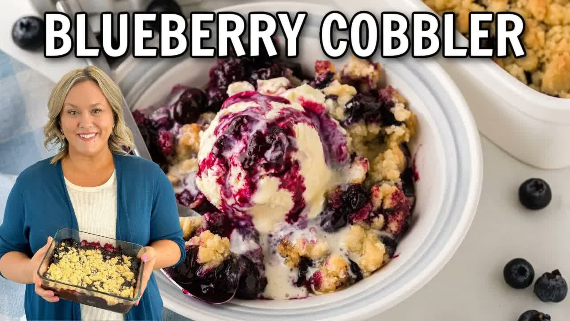 DRH63-Easy Blueberry Cobbler - Diary of a Real Housewife