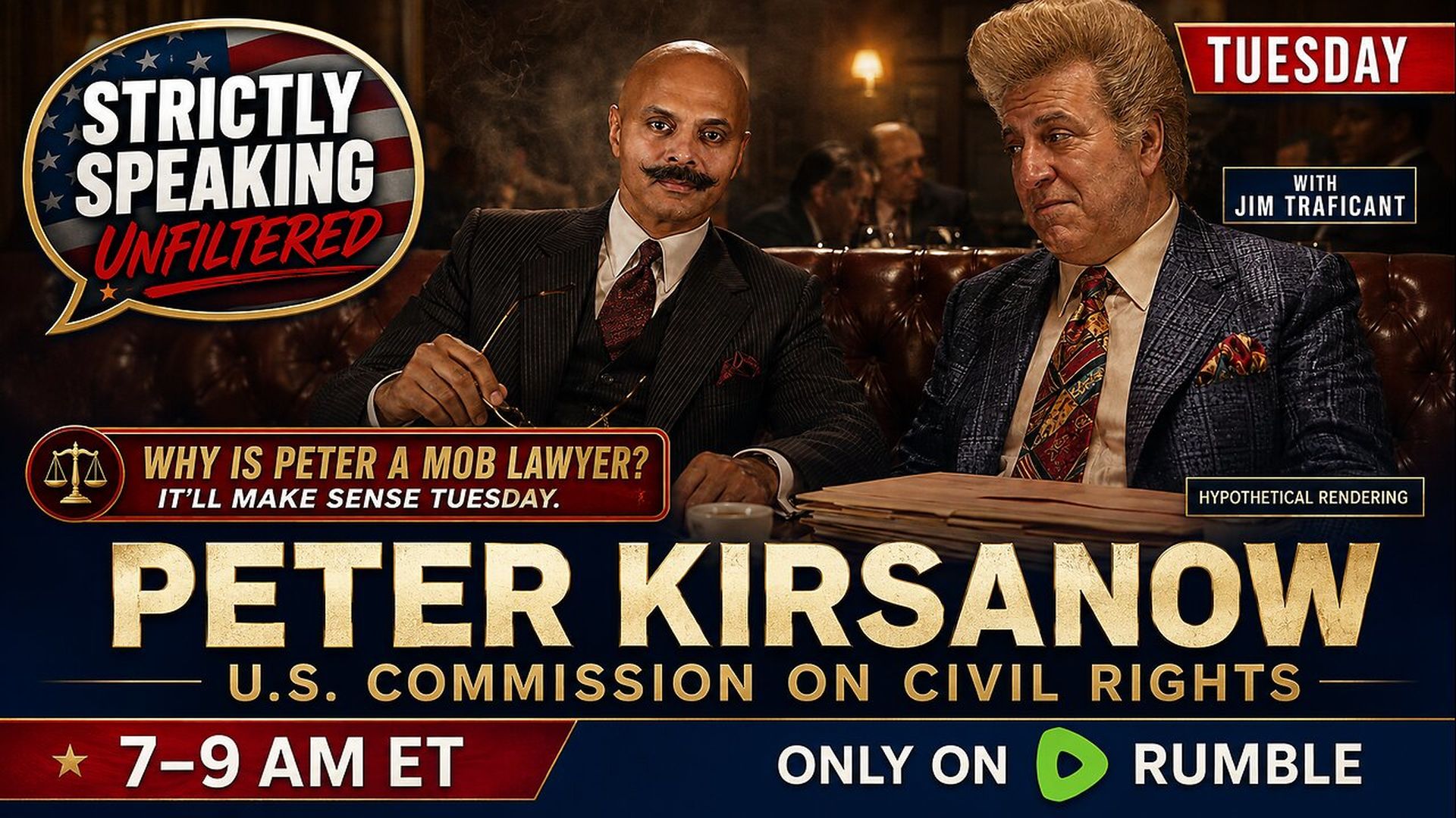 SSU73-Was Peter Kirsanow a mob lawyer Lets find out together as The Commissioner Holds Court - Strictly Speaking Unfiltered with Bob Frantz