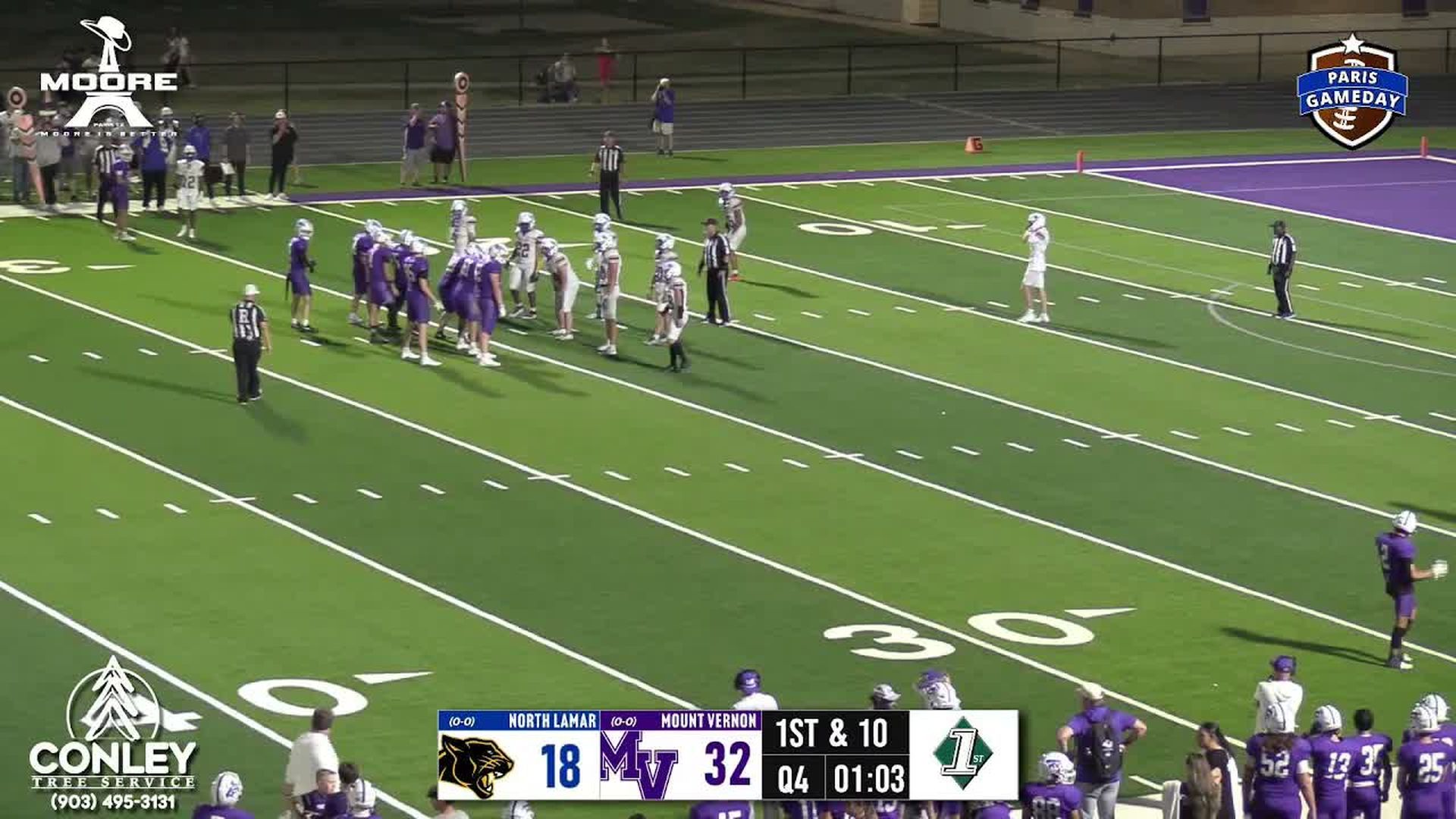 ETG18-North Lamar Panthers vs Mount Vernon Tigers - East Texas Gameday