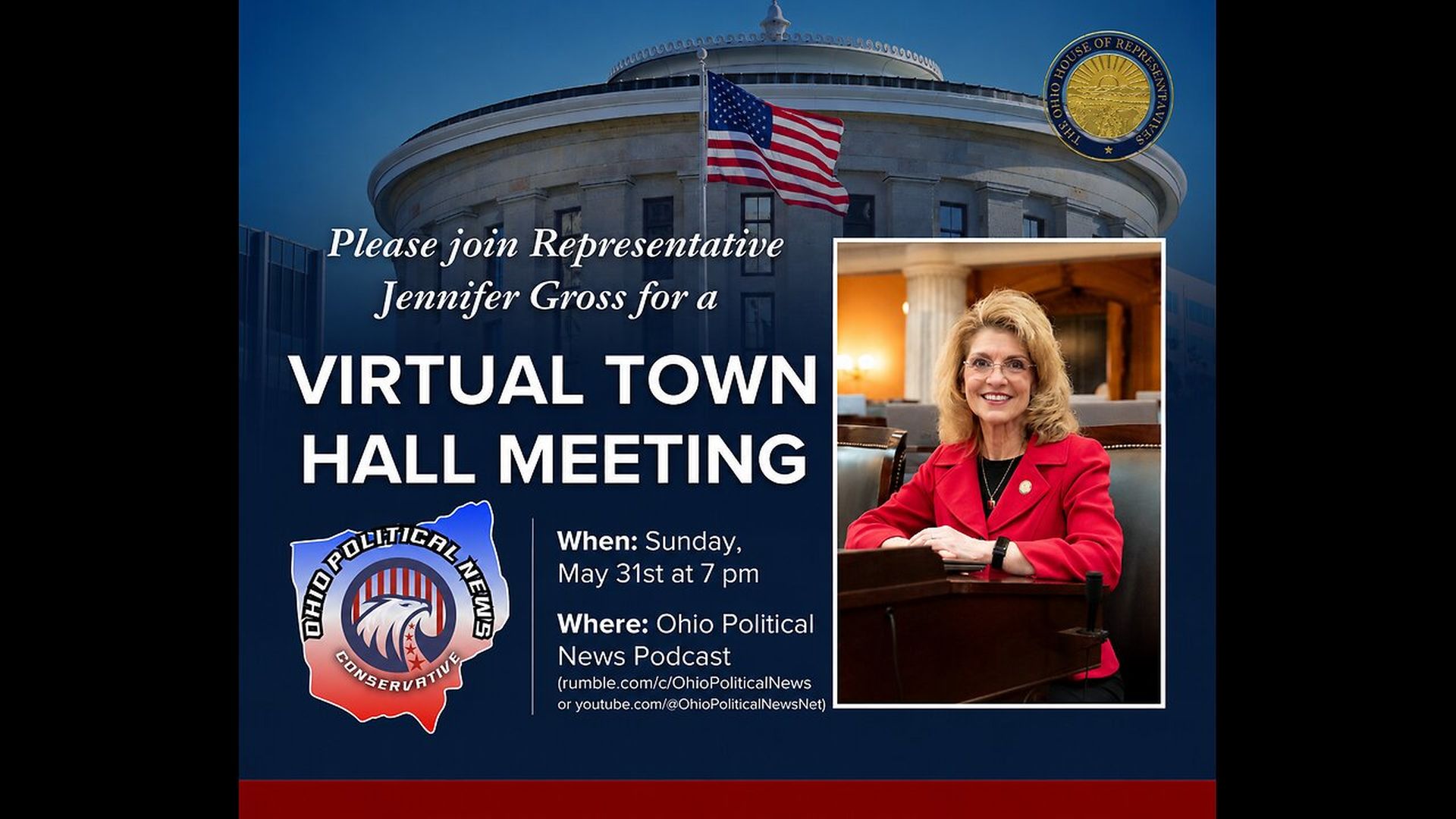 OPN49-Virtual Townhall with Rep Jennifer Gross and with Chris Long on the Fraud in Ohio - Ohio Political News