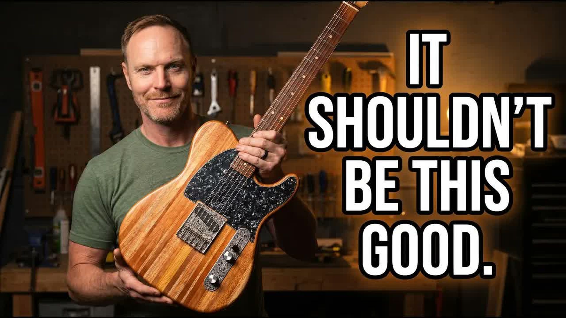 SG12-This Telecaster Deserved Better Trash Wood Re Neck - Skinner Guitars