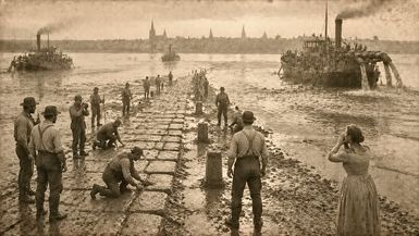 TBA26-Lake Pontchartrain Dropped 9 Feet in 1907 Revealing a Paved Road Army Corps Refilled in 48 Hours - The Buried Archive