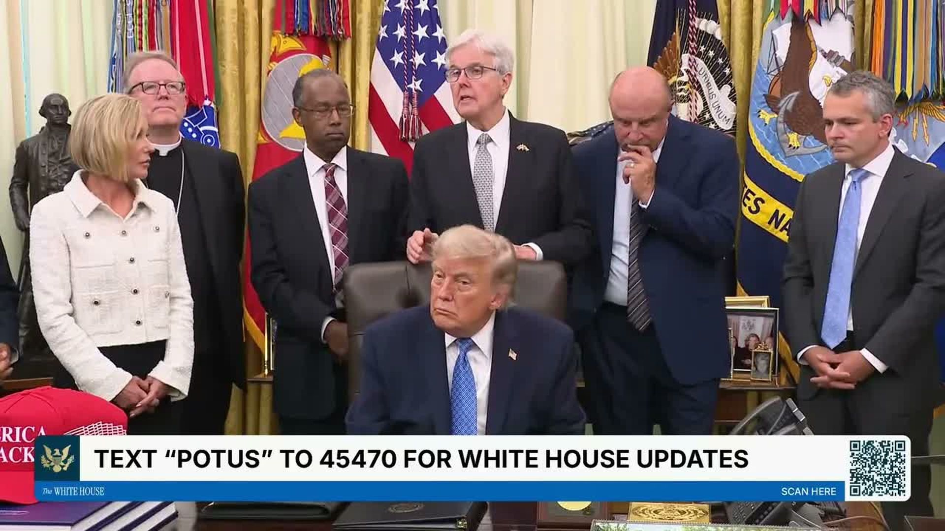 TWH266-President Trump Receives Presentation of the Religious Liberty Commission Report - The White House