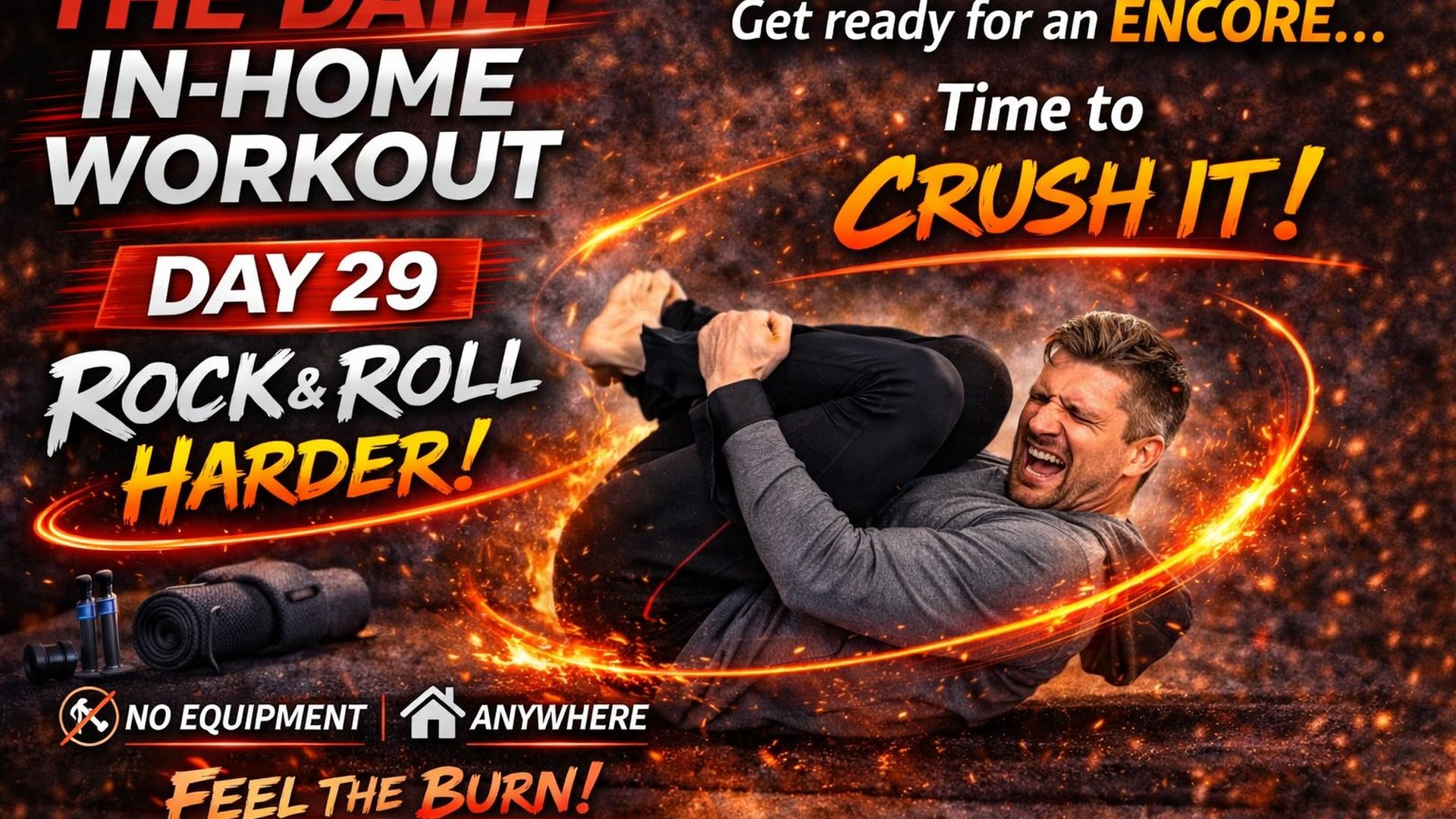 FE35-Day 29 Rock and Roll HARDER Daily In Home Work Out - Fitness Ed - Fitness Ed