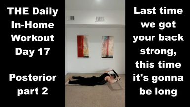 FE23-Day 17 - Posterior Daily In Home Workout - Fitness Ed - Fitness Ed