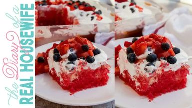 DRH11-Patriotic Poke Cake The Diary of a Real Housewife - Diary of a Real Housewife