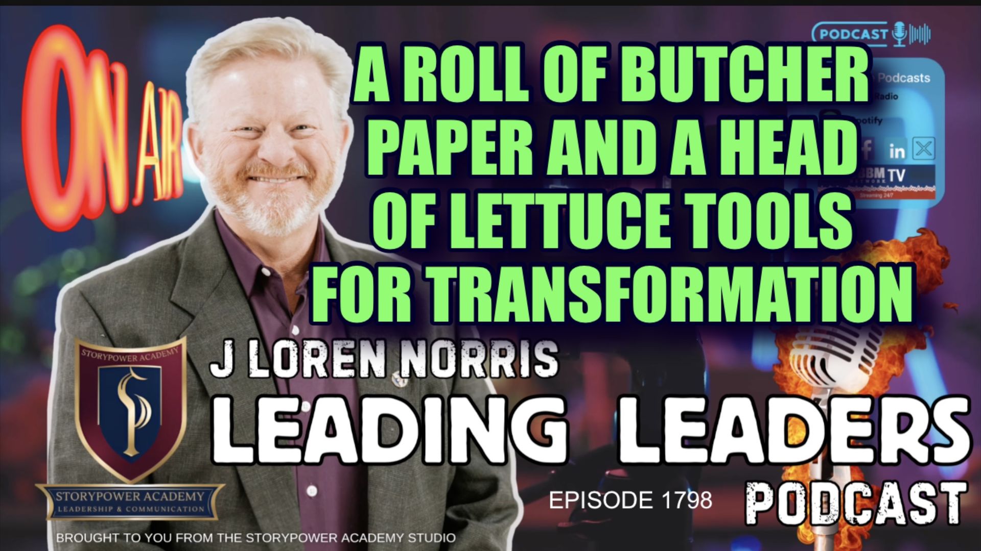 LL1792-A ROLL OF BUTCHER PAPER AND A HEAD OF LETTUCE - Leading Leaders - Leading Leaders TV