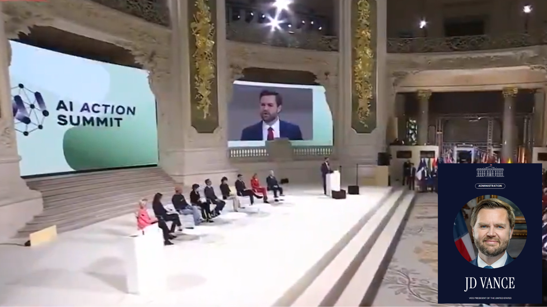 Vice President J.D. Vance at the AI Action Summit in Paris