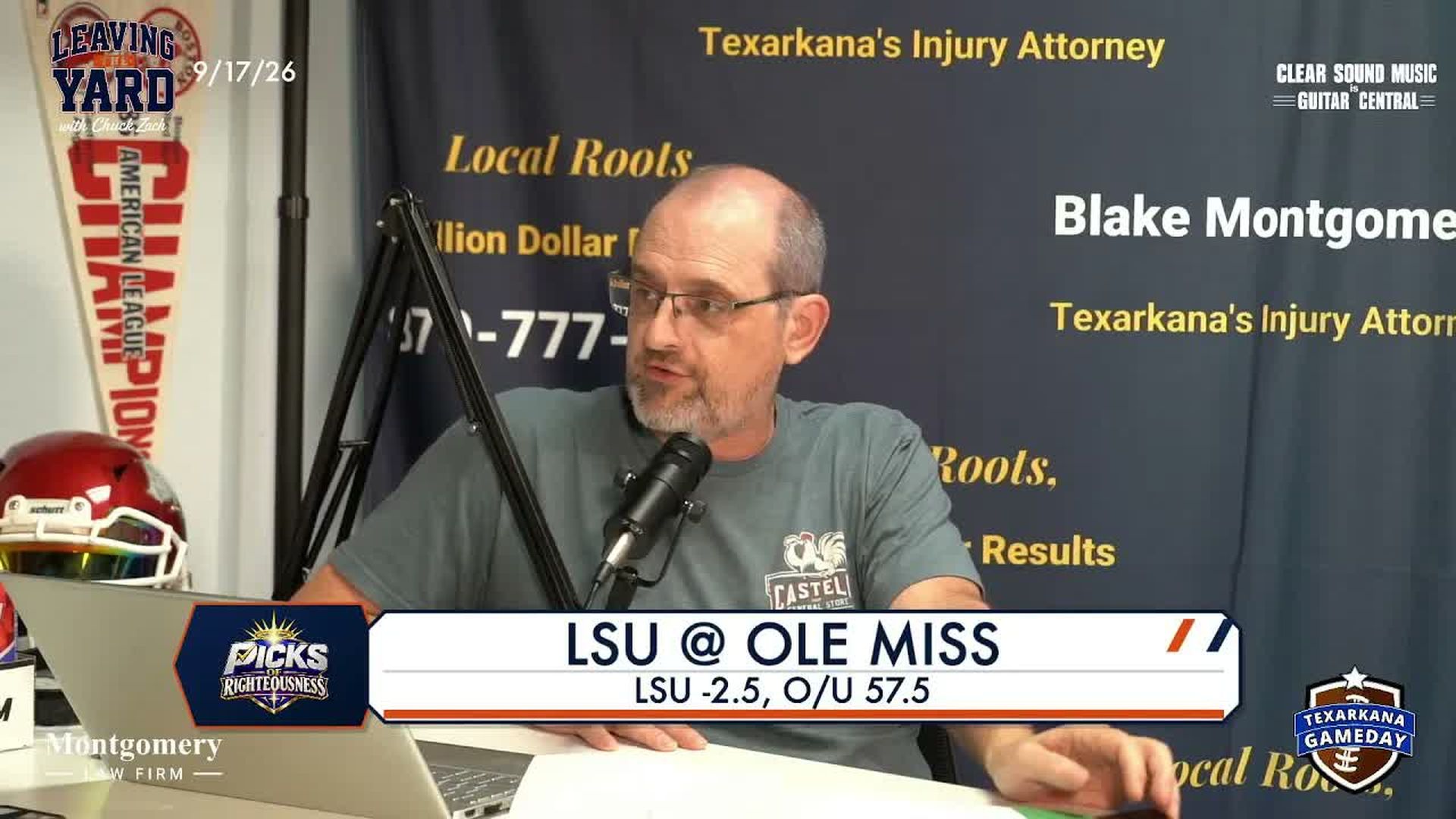 ETG52-Leaving the Yard with Chuck Zach on Texarkana Gameday 9-17-26 - East Texas Gameday