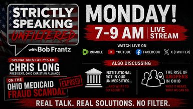 SSU1-5.18.26 - WE ARE BACK LIVE Talking OH fraud institutional rot and the Groypers - Strictly Speaking Unfiltered with Bob Frantz