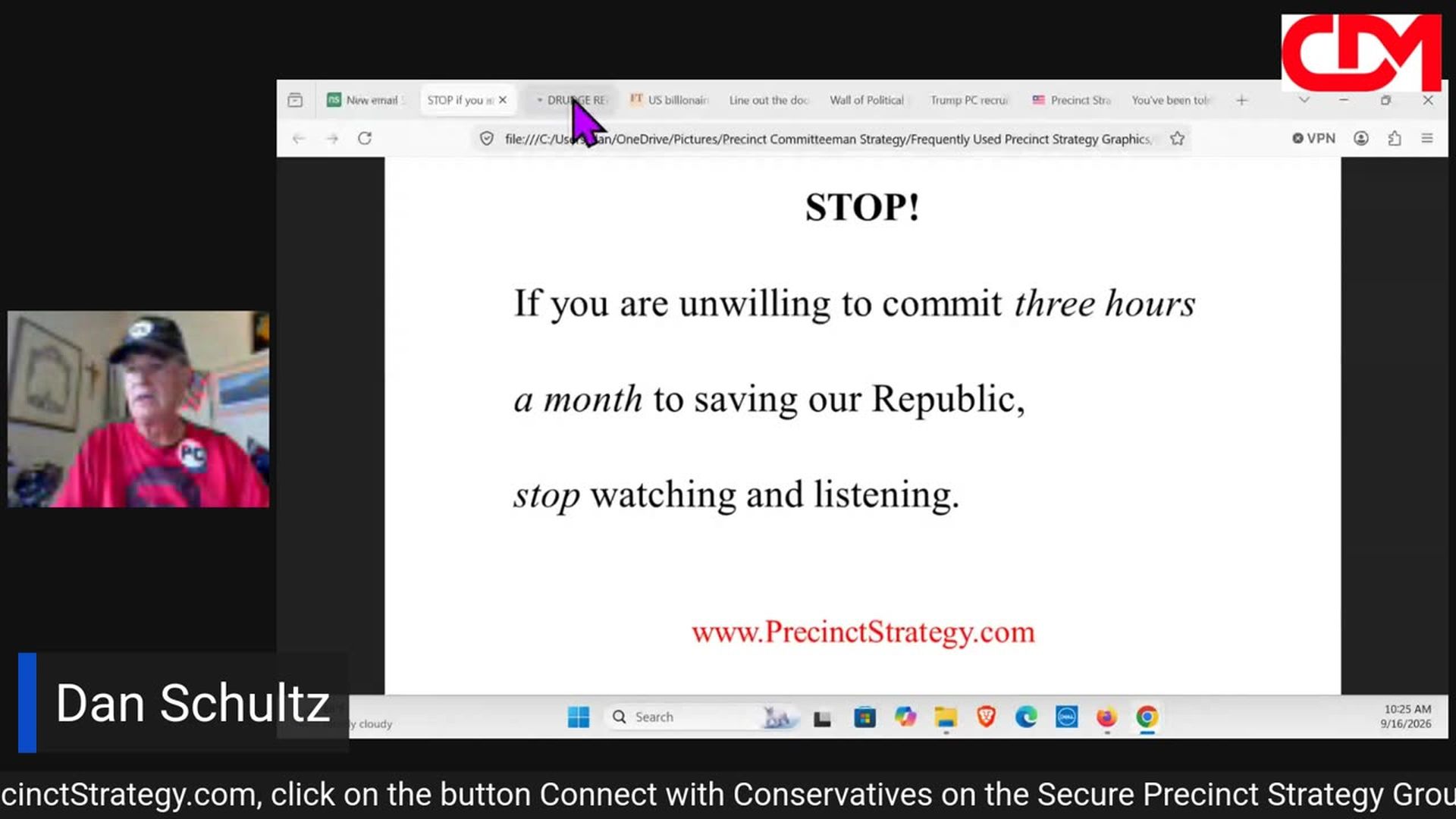 PSD41-Precinct Strategy Maybe do more than just vote Dan Schultz September 16 2026 - Precinct Strategy with Dan Schultz