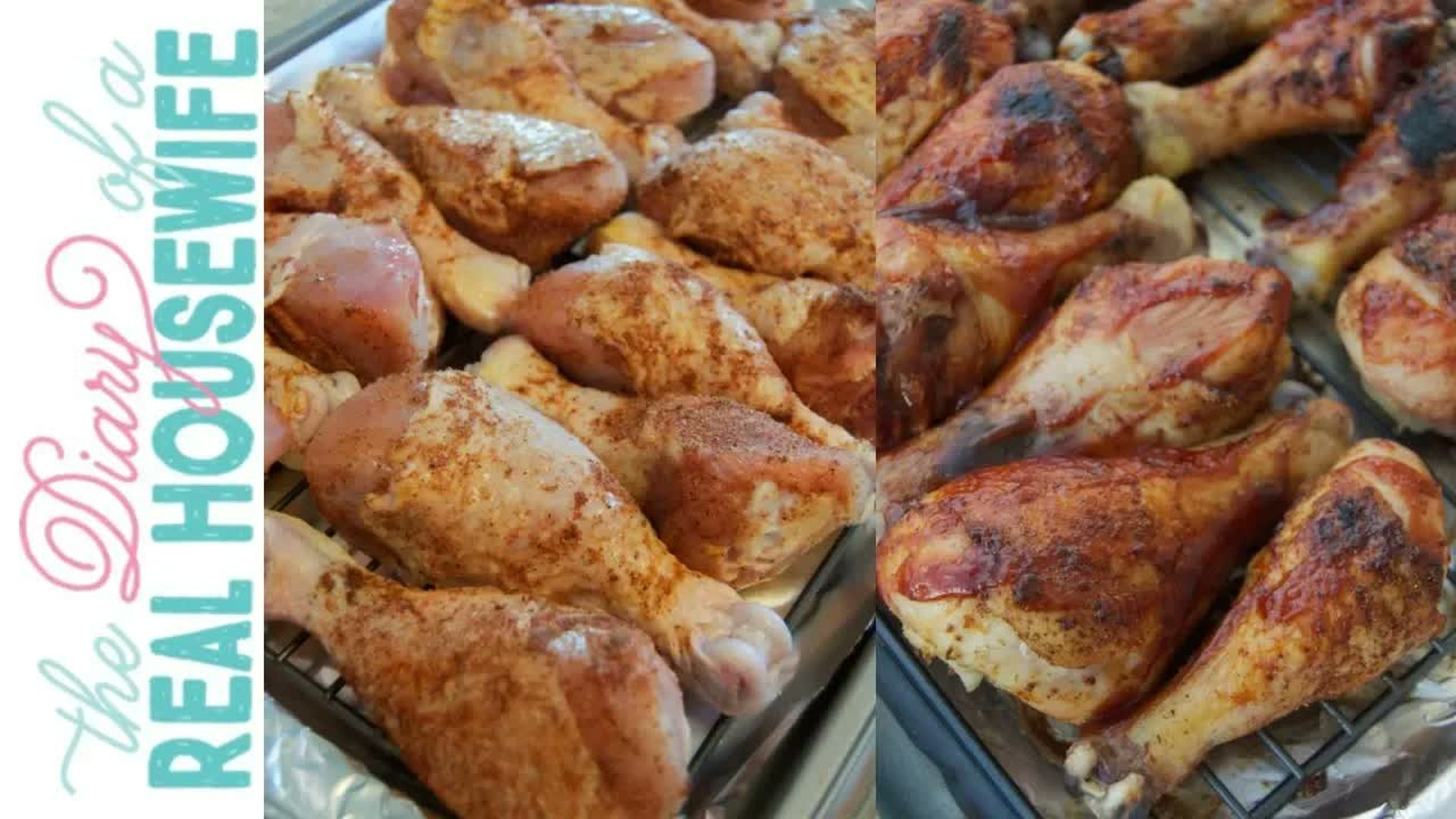 DRH12-Baked BBQ Chicken Drumsticks The Diary of a Real Housewife - Diary of a Real Housewife