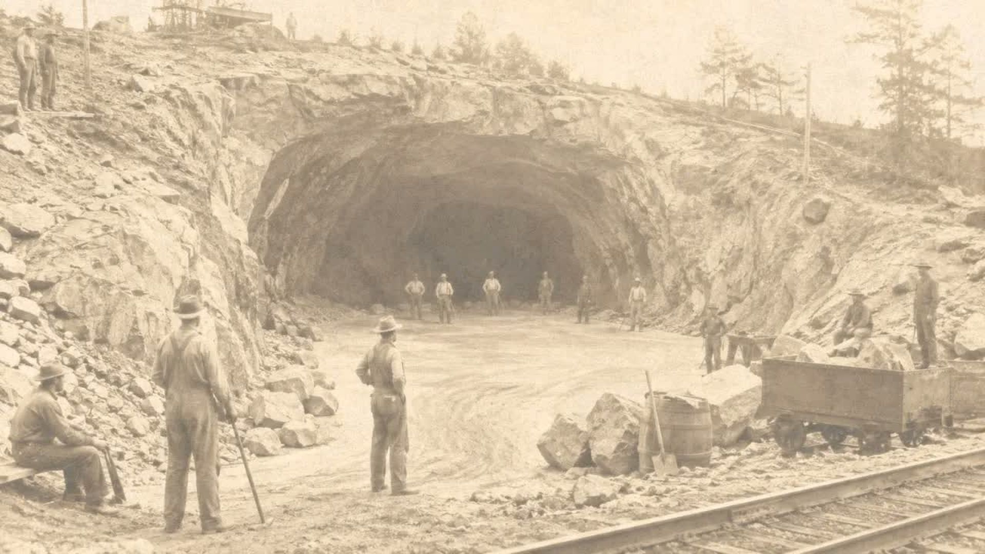 TBA68-Railroad Blasters in Georgia Opened a Hollow in 1893 The Floor Inside Was Swept - The Buried Archive