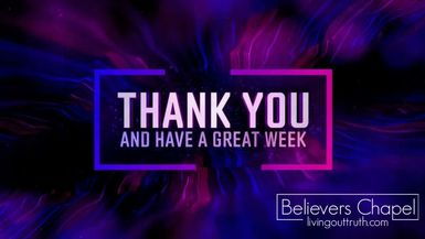 BC40-11 AM Service - 08 23 2026 - Believers Chapel