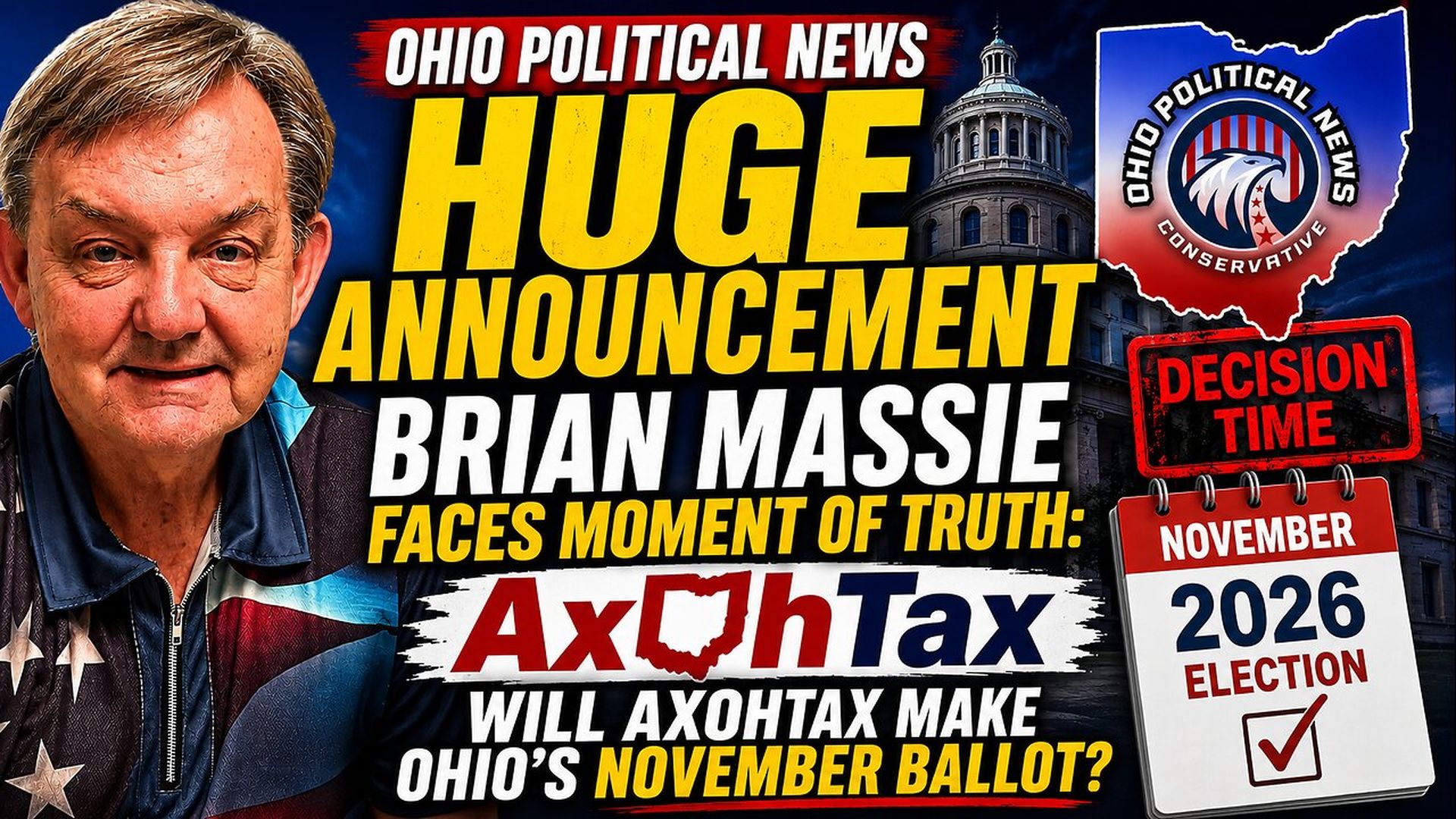 OPN42-HUGE ANNOUNCEMENT - Brian Massie Faces Moment of Truth Will AxOhTax Make Ohio s November Ballot - Ohio Political News
