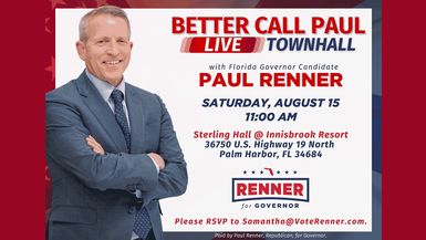 RN234-LIVE BETTER CALL PAUL - TOWNHALL LIVE WITH PAUL RENNER FOR GOVERNOR - Steel News With Ann Vandersteel