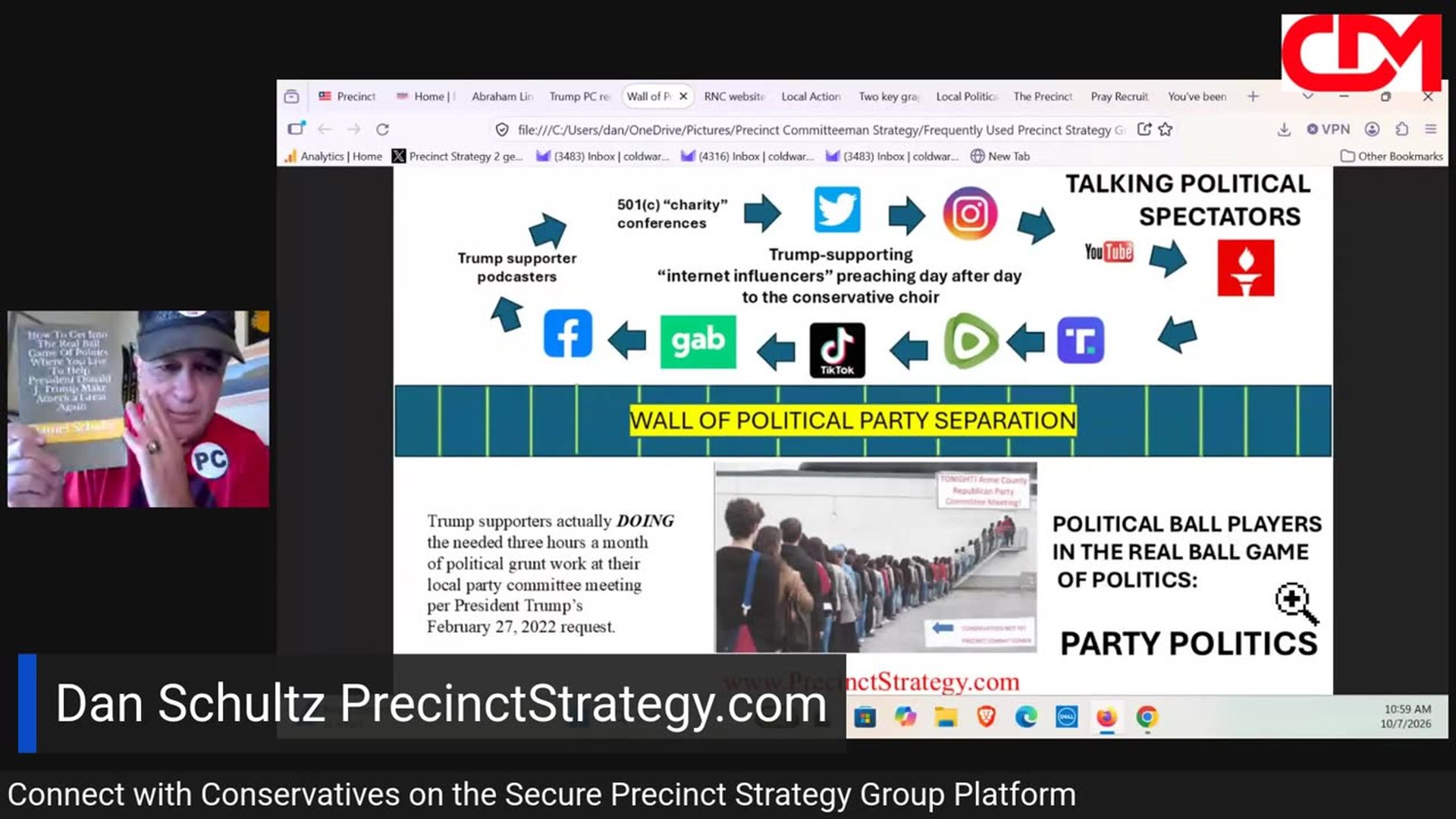 PSD54-Precinct Strategy How to GOTV Get Out The Vote Dan Schultz October 7 2026 - Precinct Strategy with Dan Schultz