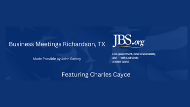 JBSRB5- Communist Manifesto Then & Now - John Birch Society Richardson Business Meeting