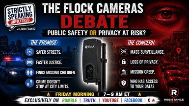SSU54-A Flock Camera Debateand Free For All Friday - Strictly Speaking Unfiltered with Bob Frantz