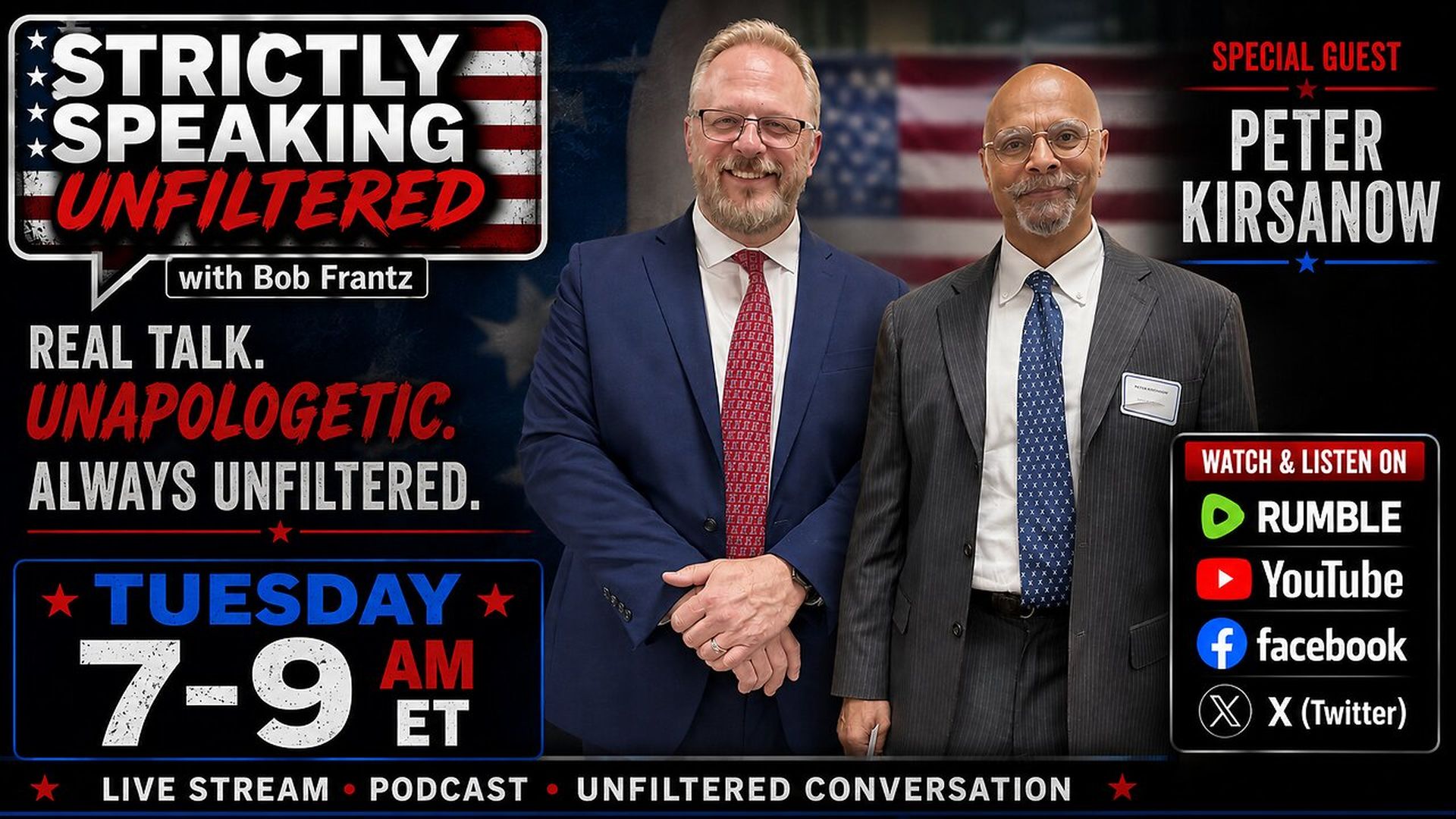 SSU9-6.2.26 - SSU welcomes Civil Rights Commissioner Peter Kirsanow - Strictly Speaking Unfiltered with Bob Frantz