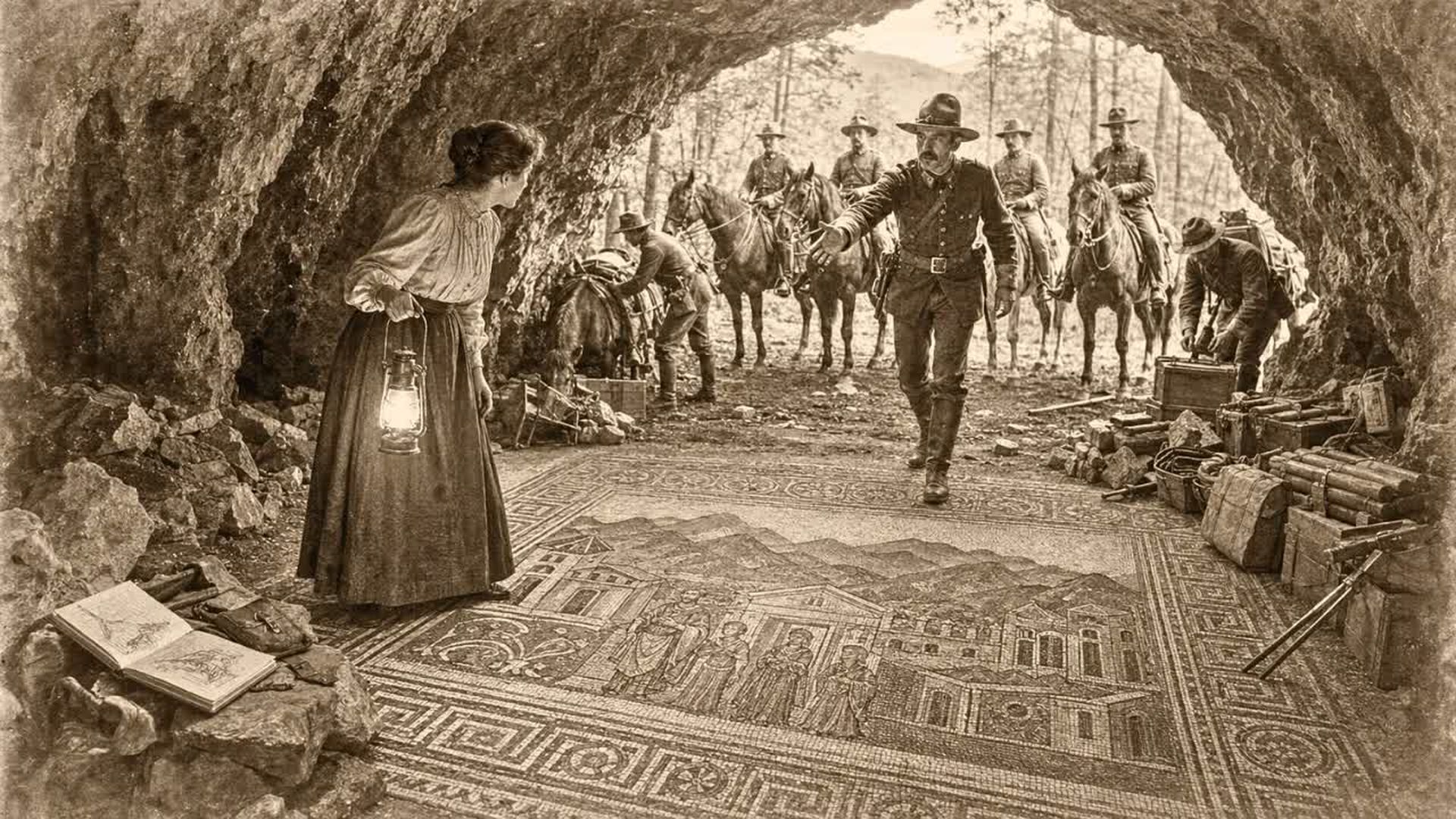 TBA21-The Smokies Cave Sealed by the Cavalry in 1881 A Schoolteacher Found a Mosaic Floor - The Buried Archive