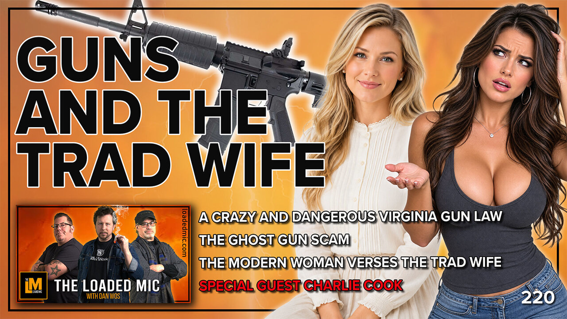 TLM8-GUNS AND THE TRAD WIFE SPECIAL GUEST CHARLIE COOK - The Loaded Mic