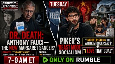 SSU60-DR DEATH Is Anthony Fauci the new Margaret Sanger - Strictly Speaking Unfiltered with Bob Frantz