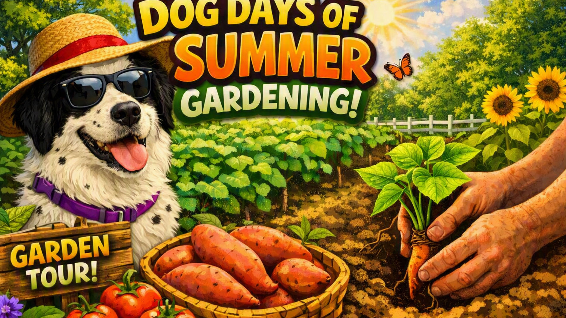 TDBG53-Dog Days of Summer - Sweet Potatoes - Two Doves Bees & Gardens