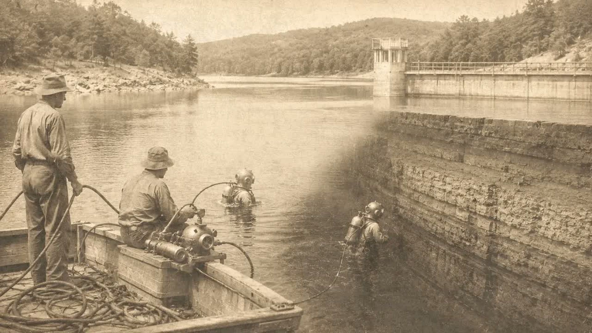 TBA90-Divers Under a Tennessee Reservoir Reached a Wall at 130 Feet The Corps Closed the Lake - The Buried Archive