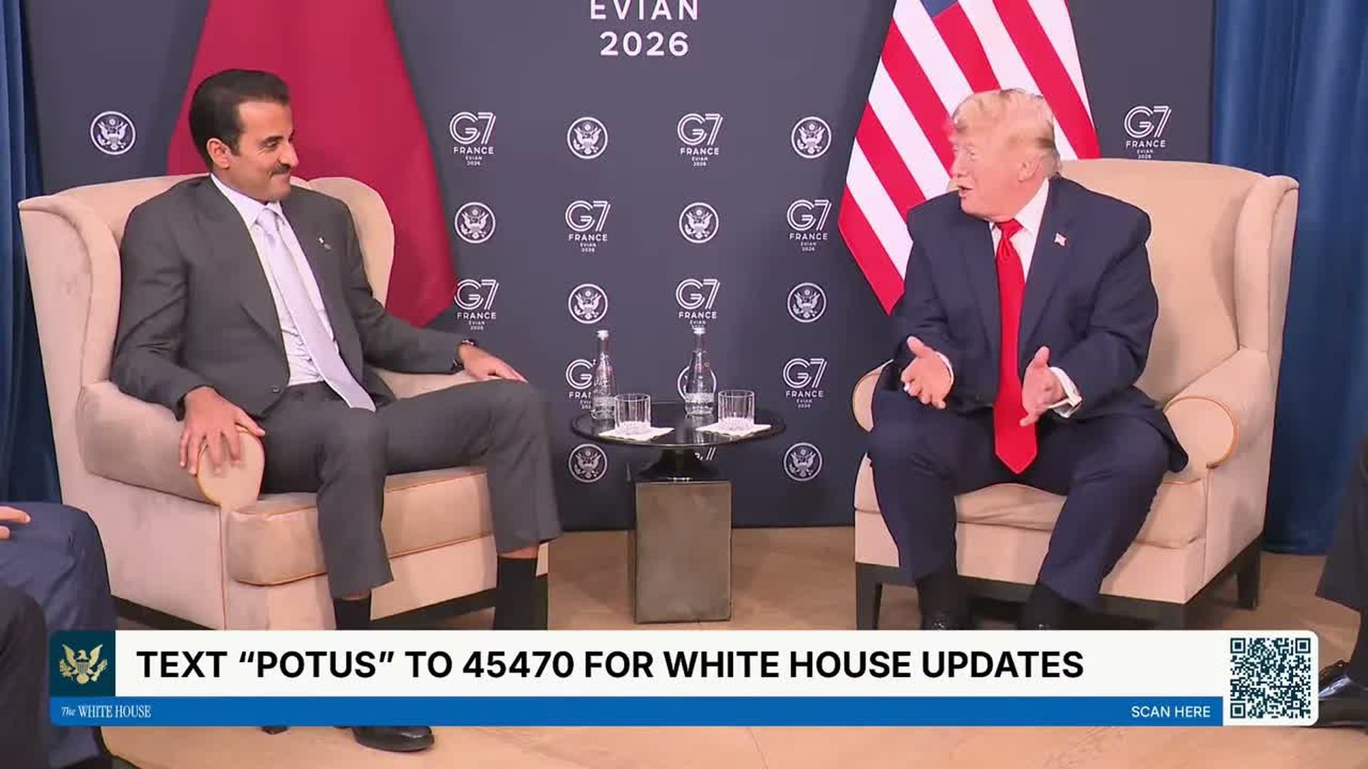 TWH251-President Trump Participates in a Bilateral Meeting with the Emir of the State of Qatar - The White House
