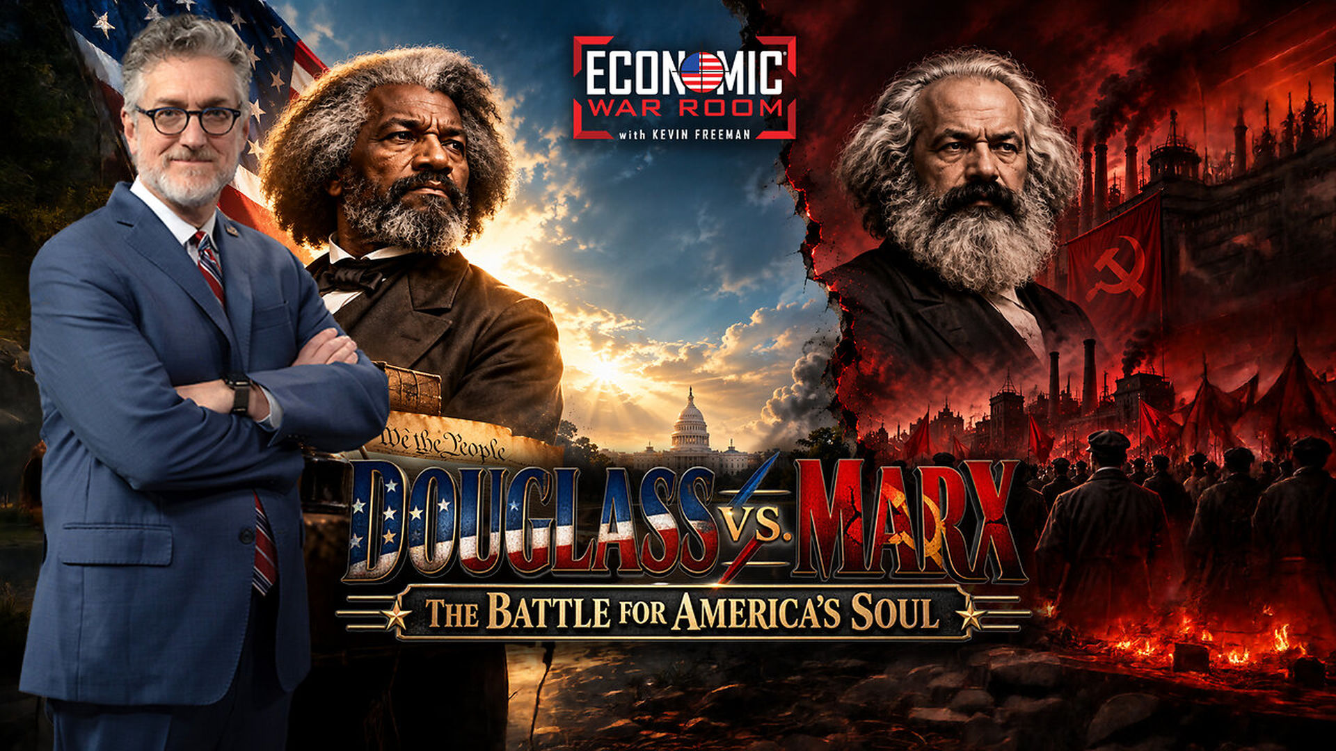 EWR418-DOUGLASS vs MARX The Battle for Americas Soul Guest KCarl Smith - Economic War Room