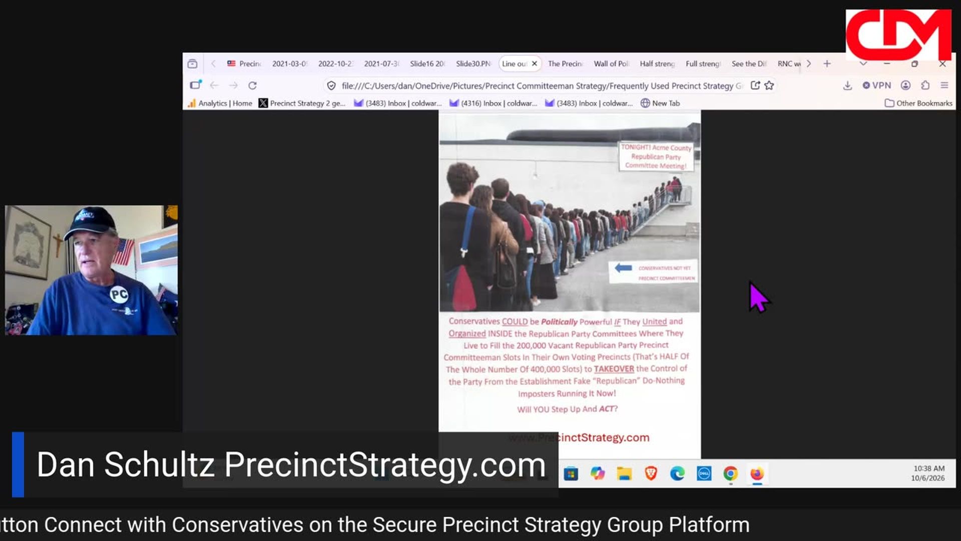 PSD53-Precinct Strategy Dip your toe into the pool Dan Schultz October 6 2026 - Precinct Strategy with Dan Schultz