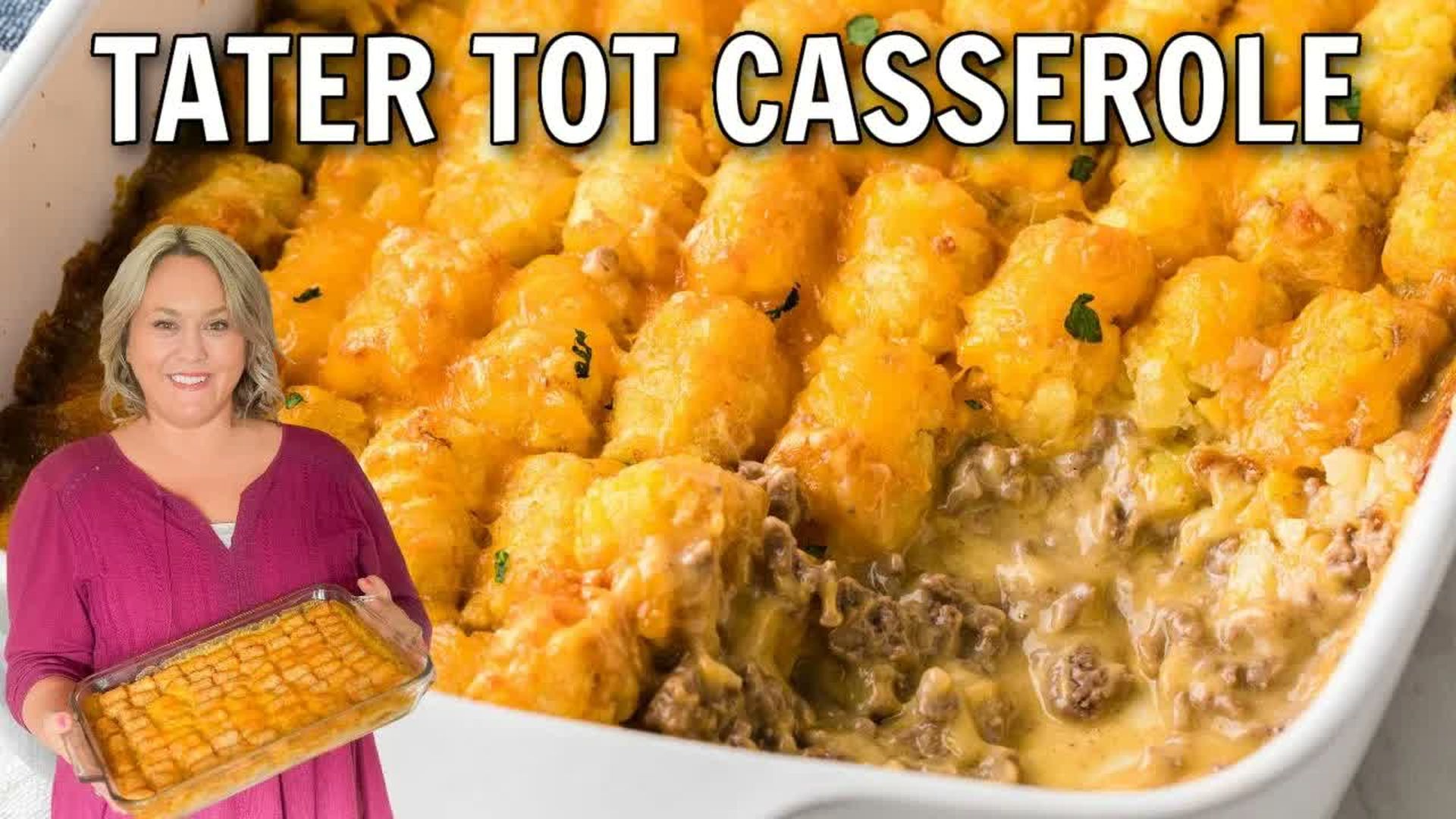 DRH59-Tater Tot Casserole - Diary of a Real Housewife
