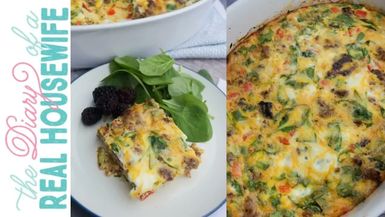 DRH1-Low Carb Breakfast Casserole The Diary of a Real Housewife - Diary of a Real Housewife