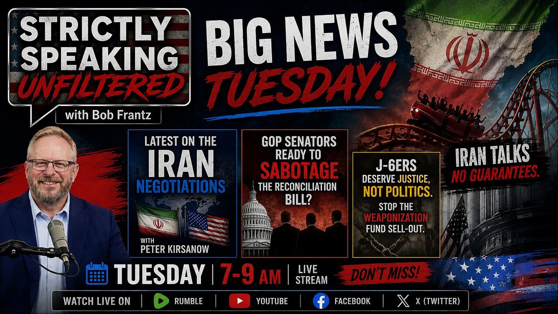 SSU8-5.26.26 - Iranian whiplash and a Senate GOP revolt against Trump - Strictly Speaking Unfiltered with Bob Frantz