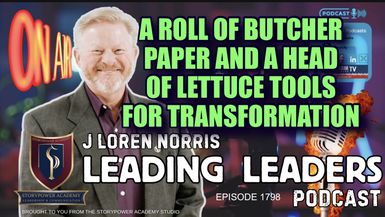 LL1792-A ROLL OF BUTCHER PAPER AND A HEAD OF LETTUCE - Leading Leaders - Leading Leaders TV