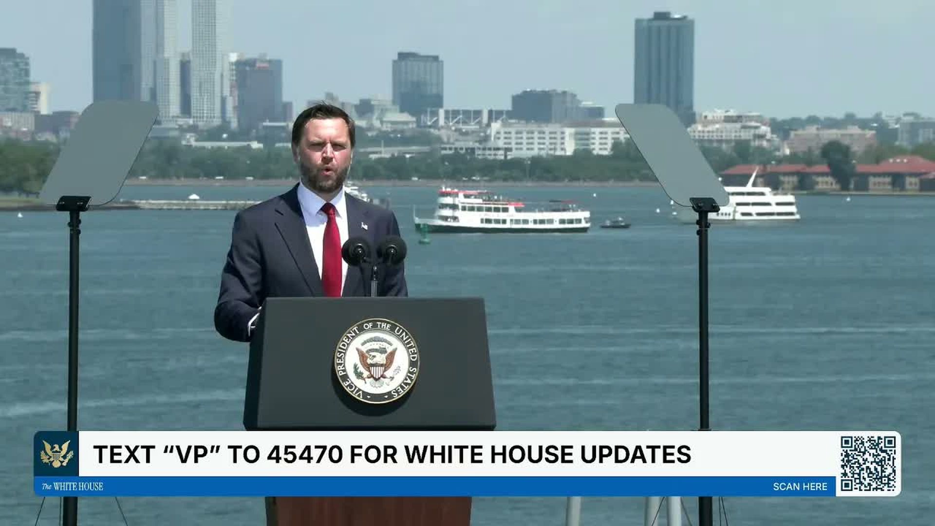TWH271-Vice President JD Vance Delivers Remarks Aboard the USS Kearsarge in New York Harbor NY - The White House