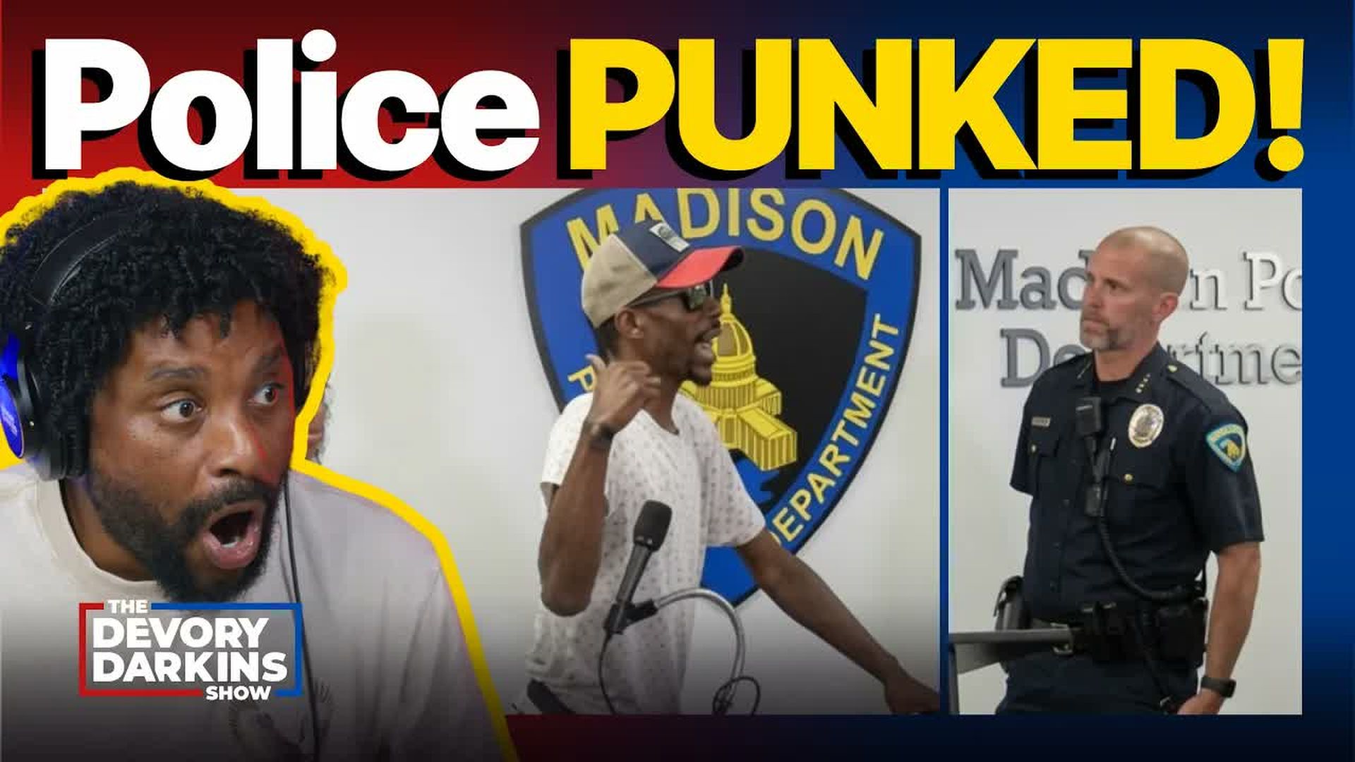 DDS819-Woke BLM protestors STORM police chief and PUNK HIM on LIVE TV - The DeVory Darkins Show