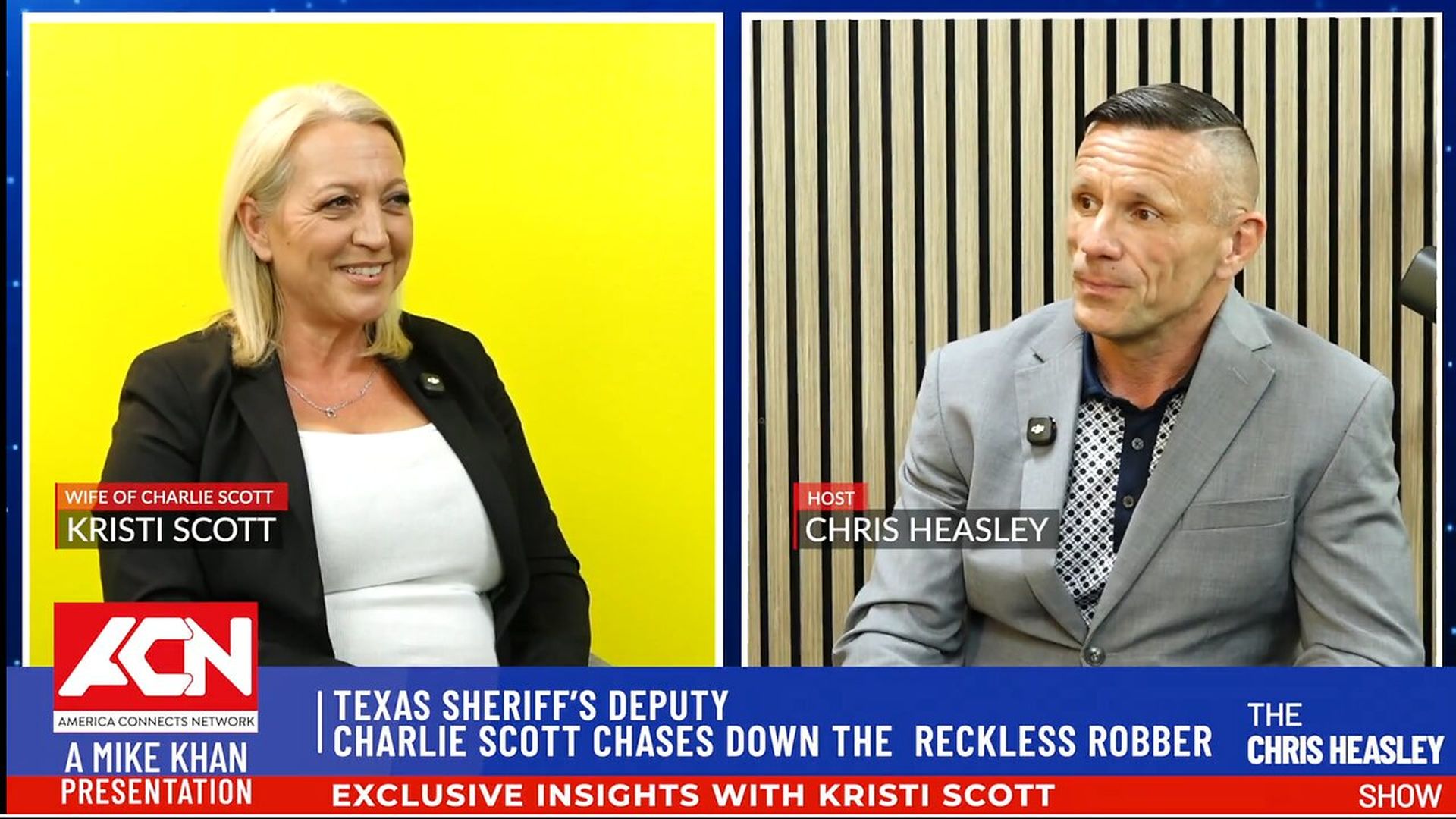 CHS104-Texas Sheriffs Deputy Charlie Scott Chases Down the Reckless Robber - The Chris Heasley Show